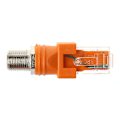 Miniatyrbillede 3 af 3: CNE F-hun til RJ45-han koaksial tønde koblingsadapter