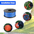 Pikkukuva 5 / 5: Black and Decker A6441 Strimmer Line -vaihtokelat, 1,65 mm, vaihtokelat GL652, GL655, GL650, GL660, GL680 Strimmerille