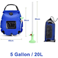 Miniatyrbilde 2 av 5: Camping Solardusjpose 5 gallon/20L - med dusjhode