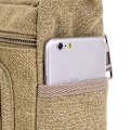 Miniatyrbilde 5 av 9: Canvasveske for menn Reise Vandring Cross Body skulderveske army green