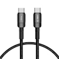 Miniatyrbilde 1 av 5: 100W/5A 25cm PD USB-C - USB-C Kabel UltraBoost Evo Svart