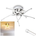 Miniatyrbilde 7 av 7: 35W LED-taklampe, buet design, 5 innebygde lysdioder, 3500LM for stue/soverom yellow