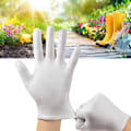 Miniatyrbilde 11 av 11: 12 par myke bomullshansker, elastiske smykker whiteB XL12pcs