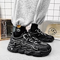 Miniatyrbillede 4 af 4: Herrsneakers Andas løbesko Mode Sportsko 3Azl119 Sort Black 42