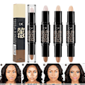 Miniatyrbilde 1 av 3: 3-pakks Dubbelsidig Highlighter & Contour Stick Sminke Concealer Kit For 3d Ansiktsforming Kroppsforming Sminke