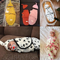 Miniatyrbilde 5 av 5: Baby + lue, Cocoon Wrap bomullssvøppose Sailing boat S