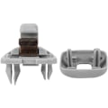 Miniatyrbillede 6 af 9: 2 stk. Interiør Solskyddskrokbeslag til Audi A1 A3 A4 A5 Q3 Q5 (8E0 857 562) A7 B6 B7 B8 S4 S5 Solskyddsholder Bilinteriørdele Grå