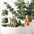 Miniatyrbillede 5 af 5: Havedekorative 6 stk. miniature fe skulptur have st