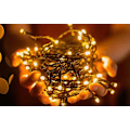 Miniatyrbillede 6 af 6: Klassisk varm hvid LED-lysstreng, 10 meter lang, 220 V med stik