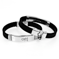 Miniatyrbillede 4 af 6: Fodboldklub Sport Silikonearmbånd i rustfrit stål Justerbart armbånd*2- Perf-FA3- Mesut Ozil