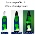 Miniatyrbillede 4 af 5: Smuk natlampe med flydende voks Stor lavalampe Green