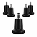 Miniatyrbilde 1 av 5: Stolstopp for kontorstol - 5-pakks erstatningshjul med spiss 10/22 mm - Stabile og stille stolben for harde gulv