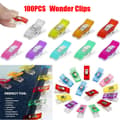 100 Pcs Sewing Clips Clothes Clips Binding Clips Patchwork Fabric-FA- 100PCS