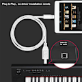 Pikkukuva 1 / 5: MIDI-näppäimistömuunnin USB 2.0 -kaapeli iPhonelle 1M