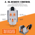 Miniatyrbilde 5 av 8: Technic Motorsett, 25 stk Power Feature-Kit Batteridrevet Fjernkontroll Mottakersett, Inneholder 1L/2M/1 Servomotorer 25 st