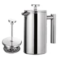 350ml/800ml/1000ml Fransk Presskanne i Rustfritt Stål Kaffemaker Dobbelvegget Isolerende Kaffemaker BY 1000 ml