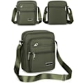 Miniatyrbillede 7 af 10: Herr Crossbody-tasker Axelpose BLÅ 4 DRÆKDRÅGOR 4 DRÆKDRÅGOR blå 4 zippers-4 zippers blue