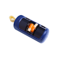 Miniatyrbillede 1 af 5: Medicindosering, pilledeler, pilleæsker, hver med 3 rum pr. dag, BPA-fri blue