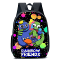 Miniatyrbild 2 av 4: Rainbow Friends Ryggsäck Stor kapacitet Ryggsäck Skolväskor för barn Pojke Flicka vY B