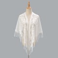 Miniatyrbilde 8 av 10: Dame Sjal Kveldsball Cape BEIGE beige