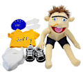 Miniatyrbilde 3 av 4: 60cm Jeffy Hat Hand Puppet Jeffy Plyschdocka Cosplay Leksak Spel Fylld Docka Barn Julklappar