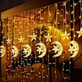 Pikkukuva 1 / 5: Eid Ramadan LED-verhovalot Jouluvalot EU-pistoke warm white