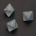 Miniatyrbild 6 av 11: 3 st Hartsstärningar Set 8-sidiga Runtärningar Resin Assorted Polyhedriska tärningar Set Polyhedrisk Divination Bordstavla Tärning Blue 0.02