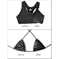 Miniatyrbilde 4 av 5: 3 par BH-puter Bikinituter BH-innlegg Push-up Pad, trekantform