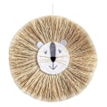 Miniatyrbild 2 av 4: Vävda trådtecknade L-ion Tiger Macrame Tassel Huvud Vägg Hängande Dekor 19,6 tum Style 2