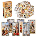 Miniatyrbillede 1 af 5: 78st Retro Tarotkort med farvede kasser