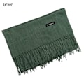 Miniatyrbillede 1 af 5: Cashmere Halsklæde Ullsjal GRØN green