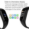 Miniatyrbillede 3 af 5: Smartwatch, Fitness Tracker med pulsmåling/blodsukker/søvnmonitorering/meddelelsespåmindelse, vandtæt ur til iOS Android - Sort Kirsebær