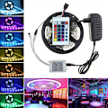 Miniatyrbilde 1 av 4: RGB Lysstripe Selvklebende List - LED Strip med Fjernkontroll