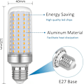 Pikkukuva 2 / 4: E27 led majslampor 20w, AC220V, 2200LM varmvit 3000K, ej dimbar, 200W ekvivalenta halogenlampor för taklampor, taklampor, 3 st.