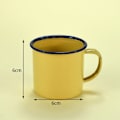 Miniatyrbilde 2 av 6: Krus Kopper Emaljert kopp GUL Yellow