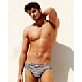 Miniatyrbillede 4 af 4: Fruit Of The Loom Classic Slip Briefs til mænd (3-pak) S Sort/Hvid Stribet S Black/White Stripe