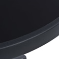 Pikkukuva 2 / 4: vidaXL Puutarhapöytä musta 80 cm teräs ja lasi black 11500
