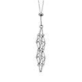 Pikkukuva 3 / 5: Kristallikiviteline Halsband Kristallipendolin pidike Justerba Silver M