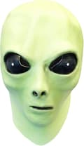 Selvlysende Alien-maske med bøjeligt grønt alien-legetøj