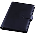 Miniatyrbillede 5 af 5: Læder A5 Ringbind Planner Notebook Planner med magnetlås (indre papir medfølger ikke) - Sort Black