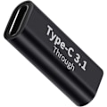 Miniatyrbilde 2 av 3: USB C hona till hona-adapter (2-pack), støtter hurtiglading og dataoverføring, hastighet på 10 GBps