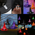 Pikkukuva 4 / 5: Halloween-hatt LED-lysende häxhatt Harry Potter magisk hatt Purple