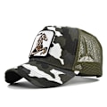 Pikkukuva 1 / 3: Hevonen Eläin Kirjailtu Baseball-lippis Mesh Trucker Ha Green White