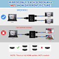 Miniatyrbild 2 av 7: INF 4K HDMI-splitter 1 in / 2 ut Sort
