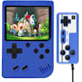 Miniatyrbilde 1 av 5: Innebygd 500 klassiske spill retro videospillkonsoll gaver til barn for par, voksne, barn, gutter blå