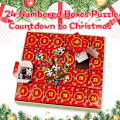 Miniatyrbilde 4 av 8: Puslespill Adventskalender 2024, 1008 puslespillbiter 24 dagers julekalender nedtelling adventskalendere