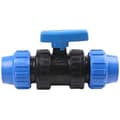 Kuleventil for 32 mm vannrørkoblinger - 32mm PN10 kompresjonsventil - kuleventil kompatibel med PE80 polyetylenrør og PE100-1-FA-