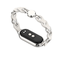 Miniatyrbild 5 av 5: För Xiaomi Smart Band 8 Magnetiskt Armbandsur Äkta Koläder + Armband i Aluminiumlegering