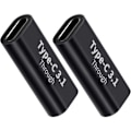 Miniatyrbilde 1 av 3: USB C hona till hona-adapter (2-pack), støtter hurtiglading og dataoverføring, hastighet på 10 GBps