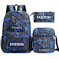 Pikkukuva 1 / 5: Jalkapallo Messi reppu 3 osaa plum
